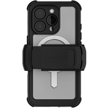 Ghostek Nautical Belt iPhone 16 Pro Wasserdicht MagSafe Hülle Hardcase Backcover Stoßfest - Transparent / Schwarz