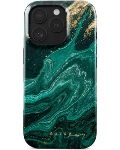 Burga Tough iPhone 16 Pro Hülle Hardcase Backcover Stoßfest - Emerald Pool