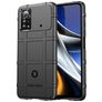 Mobigear Rugged Shield POCO X4 Pro 5G Hülle Flexibles TPU Backcover Stoßfest - Schwarz