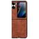Mobigear Excellent OPPO Find N2 Flip Hülle Hardcase Backcover - Braun