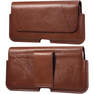 Mobigear Deluxe Belt Gürteltasche (max 16,5 cm x 8,5 cm) - Gürtelclip - Holster - Braun
