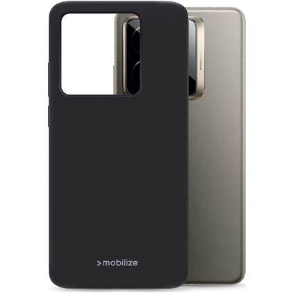 Mobilize Rubber Gelly Realme GT 7 Pro Hülle Flexibles TPU Backcover - Schwarz