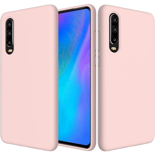 Mobigear Rubber Touch Huawei P30 Silikon Hülle Backcover - Pink