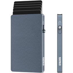 Valenta Cardprotector Aluminium Kartenetui - 7 Karten - MagSafe Kompatibel - Grau
