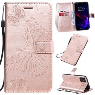 Mobigear Butterfly iPhone 11 Hülle Klapphülle Geldbörse - Roségold