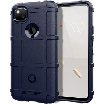 Mobigear Rugged Shield Google Pixel 4a TPU (flexibel) Backcover Shockproof - Blau