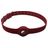 Mobigear Apple AirTag Hülle Silikon (flexibel) Halsband - 23,5 - 47,5 cm - Weinrot