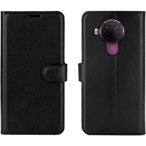 Mobigear Classic Nokia 5.4 Hülle Klapphülle Geldbörse - Schwarz