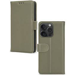 Mobilize Premium Gelly Wallet iPhone 15 Pro Hülle Klapphülle Geldbörse - Grün