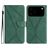 Mobigear Stitch iPhone 17 Pro Max Hülle Klapphülle Geldbörse - Grün