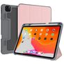 Mutural Tri-Fold Tough iPad Pro 11 Zoll (2022) Hülle Klapphülle + Stifthalter - Schwarz / Roségold