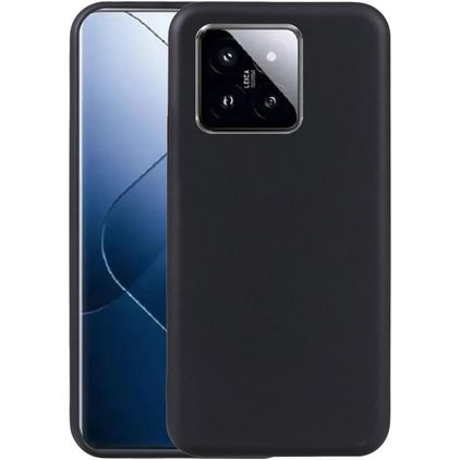 Mobigear Basics Xiaomi 15 Pro Hülle Flexibles TPU Backcover - Schwarz