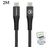 Mobilize Strong Nylon USB-C auf USB-C Kabel 2 m - Schwarz