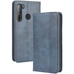 Mobigear Sensation HTC Desire 20 Pro Hülle Klapphülle Geldbörse - Blau