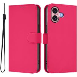 Mobigear Urban Wallet iPhone 16 Hülle Klapphülle Geldbörse - Magenta
