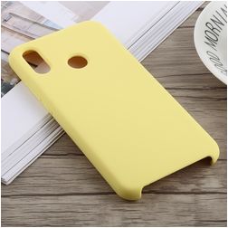 Mobigear Rubber Touch Huawei P20 Lite (2018) Silikon Hülle Backcover - Gelb