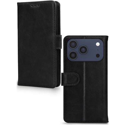 Mobilize Wallet iPhone 17 Pro Max Hülle Echtes Leder Klapphülle Geldbörse - Braun