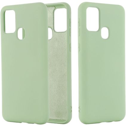 Mobigear Rubber Touch Samsung Galaxy M51 Silikon Hülle Backcover - Grün