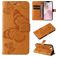 Mobigear Butterfly iPhone 17e Hülle Klapphülle Geldbörse - Cognac