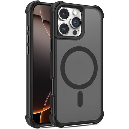 Mobigear Armor Shield iPhone 16 Pro MagSafe Hülle Hardcase Backcover - Schwarz