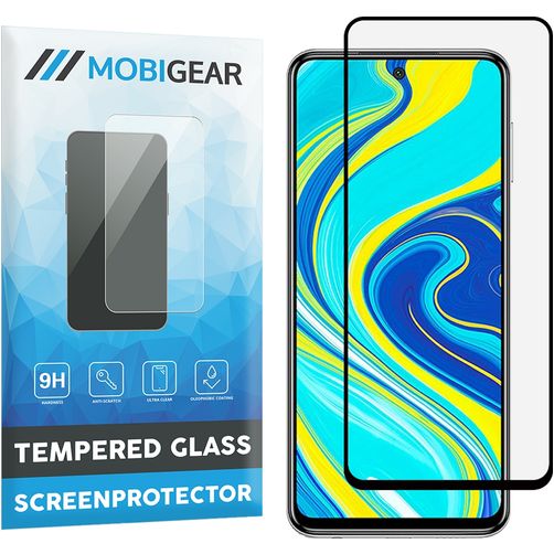 Mobigear Premium Xiaomi Redmi Note 9S Panzerglas Displayschutz - Hüllenfreundlich - Schwarz