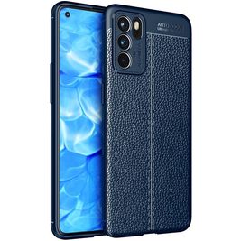 Mobigear Luxury OPPO Reno 6 5G Hülle Flexibles TPU Backcover - Blau