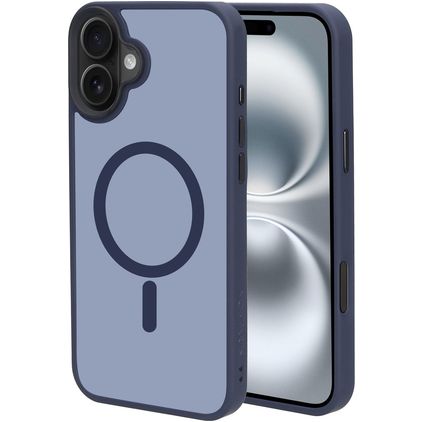 Mobiparts Hardcover iPhone 16 Plus MagSafe Hülle Hardcase Backcover - Satin Blue