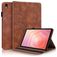 Mobigear Tree Samsung Galaxy Tab S11 Hülle Klapphülle + Stifthalter - Braun