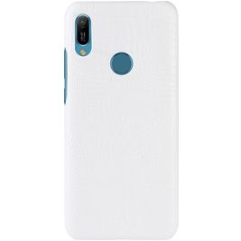 Mobigear Croco Huawei Y6s Hülle Hardcase Backcover - Weiß