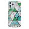 Mobigear Marble iPhone 12 Pro Max TPU (flexibel) Backcover - Weiß / Grün