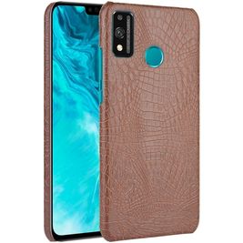 Mobigear Croco HONOR 9X Lite Hülle Hardcase Backcover - Braun