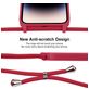 Mobigear Lanyard iPhone 14 Pro Silikon Handykette - Weinrot