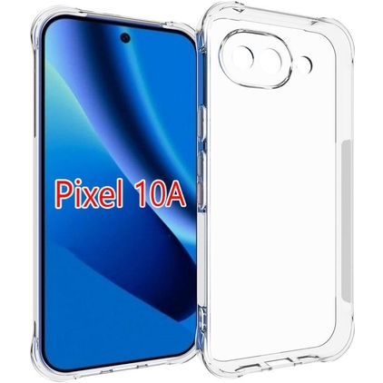 Mobigear Cushion Durchsichtig Google Pixel 10a Hülle Flexibles TPU Backcover - Transparent