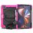 Mobigear SureGrip Xtreme iPad Pro 12.9 Zoll (2018) Hülle Kunststoff,Silikon Backcover + Stifthalter + Schulterträger + Ständer - Schwarz / Pink