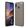 Mobigear Brushed Slim Huawei Nova 3 Hülle Flexibles TPU Backcover - Grau