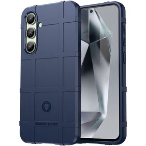 Mobigear Rugged Shield Samsung Galaxy S24 FE Hülle Flexibles TPU Backcover Stoßfest - Blau