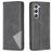 Mobigear Rhombus Slim Samsung Galaxy S23 Hülle Klapphülle - Schwarz