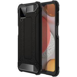 Mobigear Outdoor Samsung Galaxy A12 Hülle Hardcase Backcover Stoßfest - Schwarz