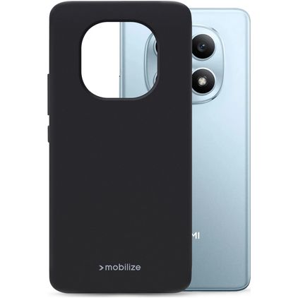 Mobilize Rubber Gelly Xiaomi Redmi Note 17 Hülle Flexibles TPU Backcover - Schwarz