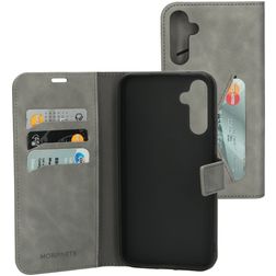 Mobiparts Classic Wallet Samsung Galaxy A34 Hülle Klapphülle Geldbörse - Granite Grey