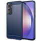 Mobigear Brushed Slim Samsung Galaxy A55 Hülle Flexibles TPU Backcover - Blau