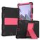 Mobigear ShieldStand Samsung Galaxy Tab A8 10.5 (2021) Hülle Kunststoff,Silikon Backcover + Ständer - Schwarz / Rot