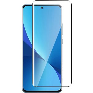 Mobigear Premium Xiaomi 12X Panzerglas Gehärtetes Glas Displayschutz - Hüllenfreundlich - Schwarz