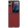 Mobigear Carbon OPPO Find N2 Flip Hülle Hardcase Backcover - Rot