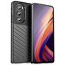 Mobigear Groove Motorola Edge 30 Pro Hülle Flexibles TPU Backcover - Schwarz