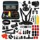 Puluz GoPro Mount Zubehör Starter Pack 53 Teile + Tasche Schwarz