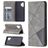 Mobigear Rhombus Slim Samsung Galaxy A32 4G Klapphülle - Grau