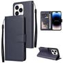 Mobigear Wallet iPhone 14 Pro Max Hülle Klapphülle Geldbörse - Marineblau