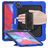 Mobigear SureGrip Xtreme iPad Pro 13 Zoll (2024) Hülle Kunststoff,Silikon Backcover + Stifthalter + Schulterträger + Ständer - Dunkelblau