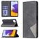 Mobigear Rhombus Slim Samsung Galaxy A22 5G Hülle Klapphülle - Schwarz